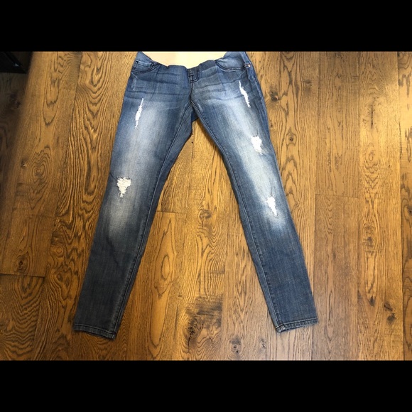 Indigo Blue Maternity Jeans - Picture 2 of 2